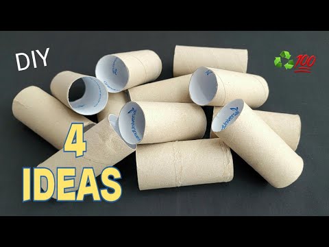 4 Brilliant Ideas with Used Toilet paper rolls  - Quick and EASY Ideas for the Your Home  🏡