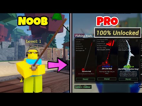 Noob To Pro in Fisch | Completed All Bestiary and Unlocked Every Rod in the Game | Roblox