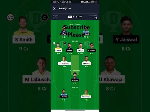 IND vs AUS 1st Test Match Dream11 Prediction, IND vs AUS Dream11 Team Today, AUS vs IND 1st Test .