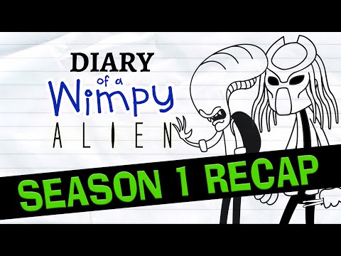 DIARY OF A WIMPY ALIEN Season 1 Recap: Season 2 COMING SOON! (Wimpy Kid / Alien / Horror Parody)