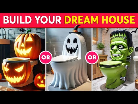 Would You Rather - Build Your Dream House 🏠🎃👻 Halloween Edition | Quiz Galaxy