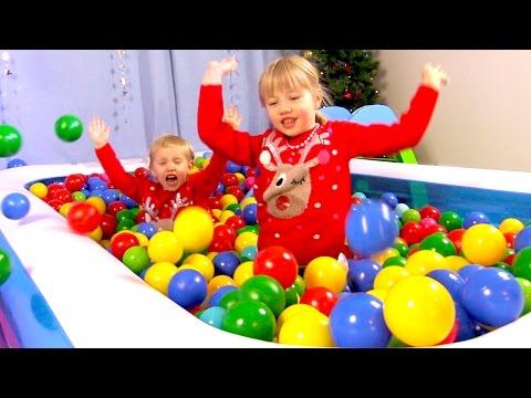 The Ball Pit Show for learning colors part 3 "Winterland" -- children's educational video