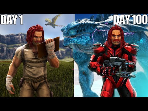 I Spent 100 Days in PRIMAL FEAR in ARK: Survival Evolved Modded