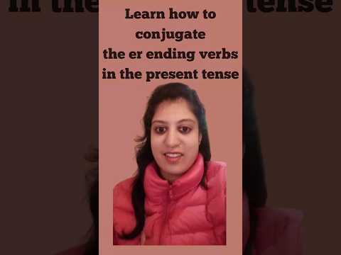 Learn how to conjugate er ending verbs in the present tense #swatifrenchconnect #learnfrenchonline