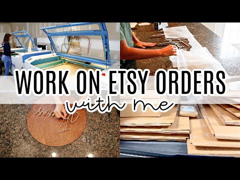 Work On Etsy Orders With Me! Small Business From Home