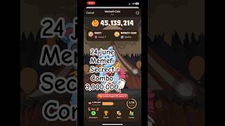 Today memefi secret combo 24 JUNE #memefi #airdrop #memeficoin