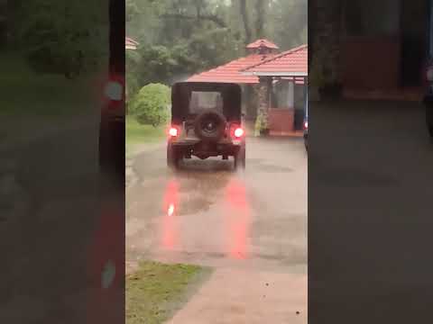 Rainy Off Road Drive at #chikmagalur #offroad #thar #jeeplife #4x4 #offroad4x4 #hillstation #viral