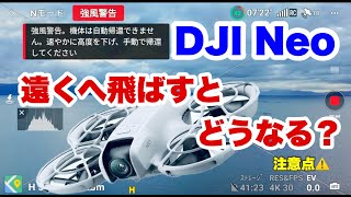 DJI Neo どこまで遠くへ飛ばせるの⁉️注意点‼️