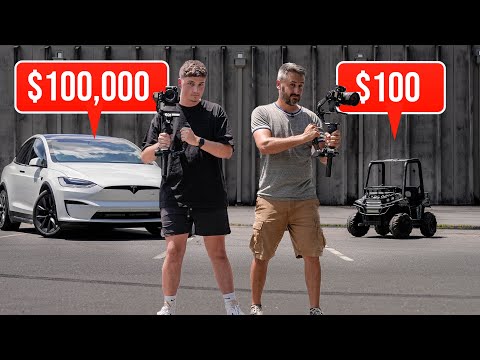 $100,000 Tesla vs $100 Toy | Cinematic Car Challenge