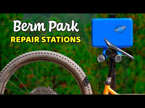 Installing Bike Repair Stations at Berm Park