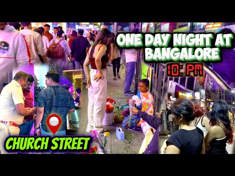 🧐Bangalore -ல் ஒரு நாள் இரவு எப்படி இருக்கு? | Church Street | colourful night 🥳