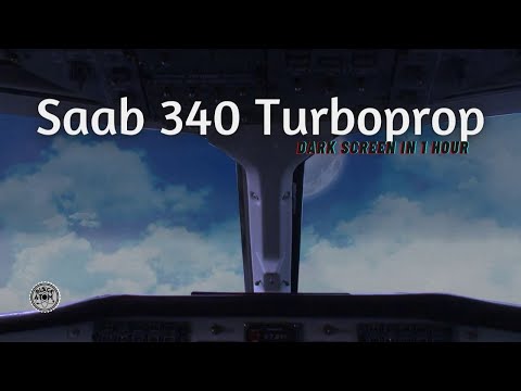 Sleep Soundly to the Saab 340 Turboprop in Steady Flight ⨀ Relaxing Aircraft White Noise for Sleep