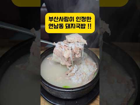 부산사람도 인정한 서울에서 돼지국밥 제일 유명한집