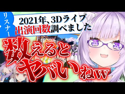 【振り返り】2021年度の3Dライブに出演しすぎな自分に驚くおかゆ【猫又おかゆ/ホロライブ切り抜き】