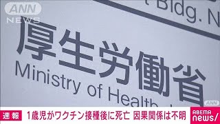 乳幼児用ワクチン接種後に1歳児死亡報告(2023年4月28日)