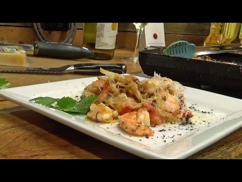 CAST IRON COOKING - LOW CARB SHRIMP DISH