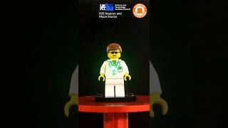 Neutron imaging a minifigure ⚛️📸 #legoshorts #shorts #scienceshorts