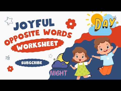 opposite words in english | educational video for kids #oppositewords #preschoollearning #class1