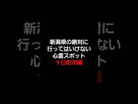 新潟県の絶対に行ってはいけない心霊スポット(十日町市編) #心霊 #心霊スポット #新潟心霊スポット #心霊オススメ #怖い場所 #心霊探索 #心霊体験 #十日町市 #都市伝説