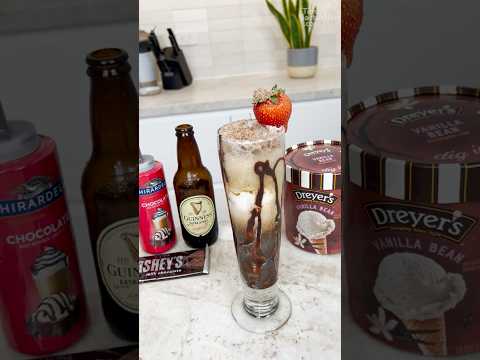 Chocolate Guinness Ice Cream Float #cocktail #drink #icecream