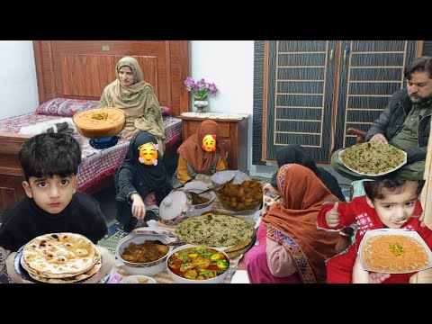 In The Village Made Dinner for Brother with Mater Pulao and Aloo Chicken | Irma's Pakistani vlog