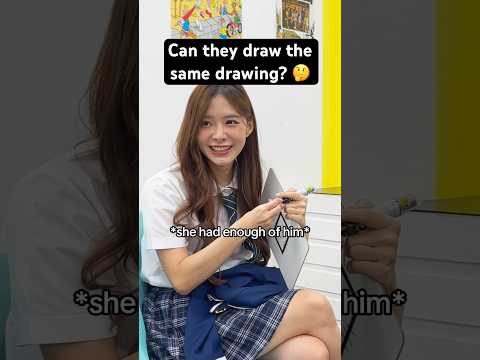 Can they draw the same drawing? 🤔