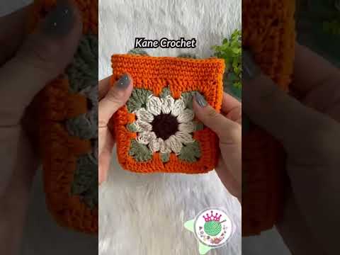 Crochet Wallet 🌼 granny square AA285