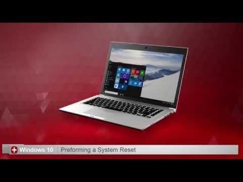 Toshiba How-To: Using Reset this PC when running Windows 10