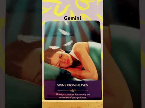 Gemini / You are being sent reminders from Heaven #angelcards #gemini