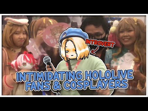 Intimidating Hololive fans and cosplayers at CF18【VLOG】