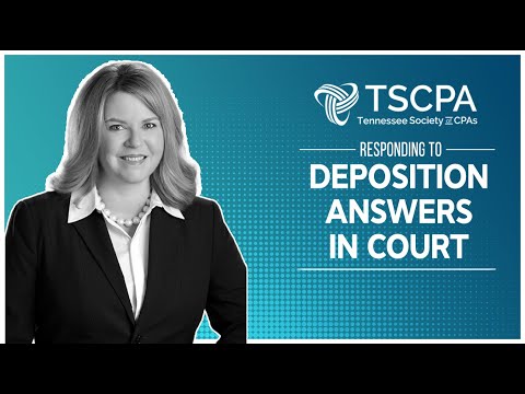 Cross Examination & Reading a Deposition Answer to Expert Witness