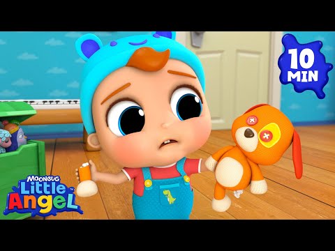 Toy Puppy Doctor Checkup! 🐶 | Little Angel | Nursery Rhymes