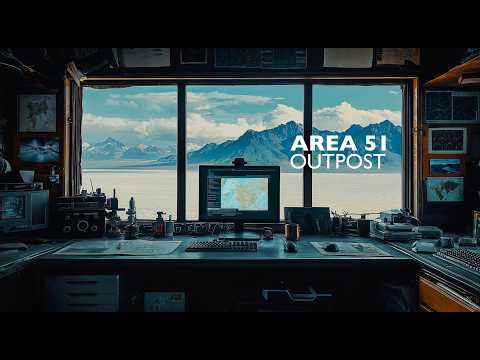 The Secrets of AREA 51 | Dark Outpost Focus Ambient 4K [ALONE]