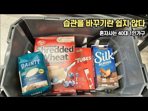 40대 일상ㅣ매일 똑같은 식재료 똑같은 요리, 1인가구 혼밥 집밥 일상 브이로그 vlog 장보기