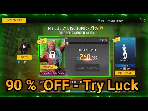 Free Fire Max | Mystery shop 90% Off | Try your Luck | Booyah Event | Darknexx6 YT | Free Fire ff