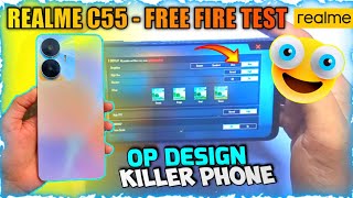 REALME C55 FREE FIRE TEST || realme c55 free fire gameplay + Battery Drain Test.Realme C55 unboxing