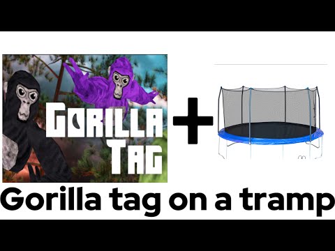 Gorilla tag on trampoline?!