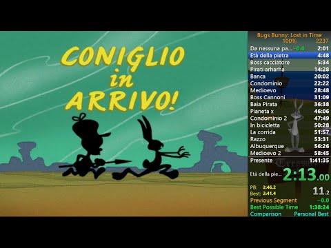 (OLD) [1:41:35] Bugs Bunny Lost in Time - 100% Speedrun