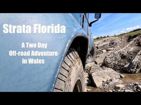 Two Day 4x4 Offroad Adventure in Wales. Driving the Strata Florida.  Defender Camper.  Overlanding.