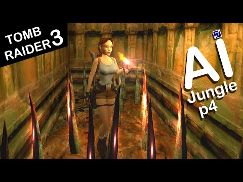 Self-Aware Lara Croft Plays Tomb Raider 3 - Level 1 - Jungle - Part 4