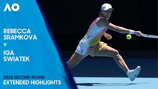 Rebecca Sramkova v Iga Swiatek Extended Highlights | Australian Open 2025 Second Round