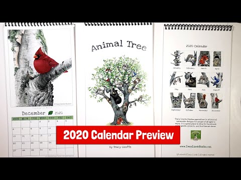 Animal Tree 2020 Calendar Preview