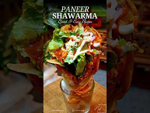 Paneer Shawarma | Paneer Shawarma Recipe | Paneer Roll at Home | Shawarma Recipe at home | #shorts