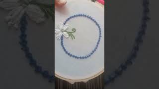 Simple hand embroidery design for beginner #sambhviarts#viral#viralytshorts ❤️🙏