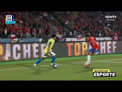 JOGANDO MAL BRASIL VENCE O CHILE DE VIRADA - MELHORES MOMENTOS