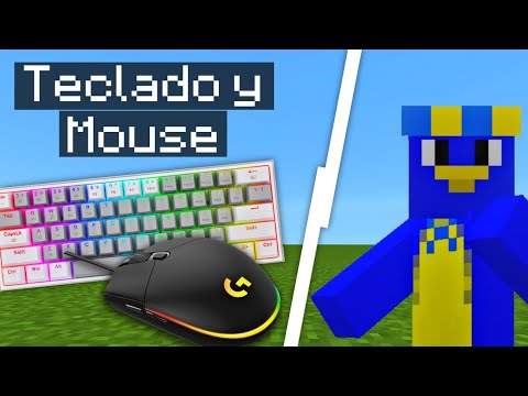 Jugue Minecraft en MOVIL con Teclado y Mouse !!