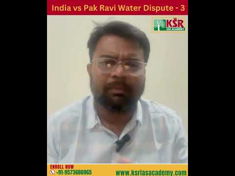 India vs Pak Ravi Water Dispute   3