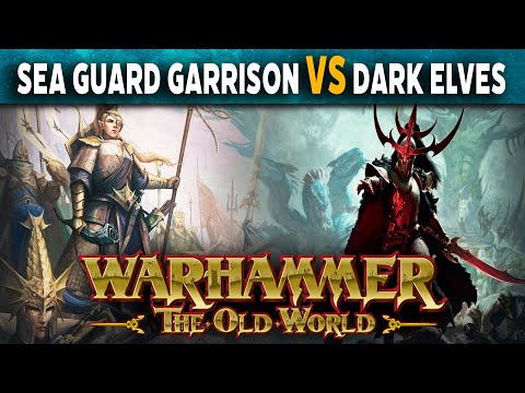 High Elf Sea Guard Garrison vs Dark Elves - Warhammer The Old World Battle Report