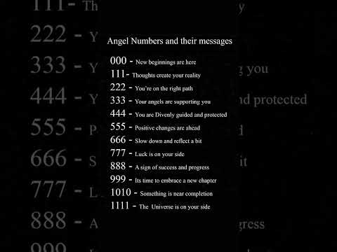 Angel numbers and their messages | angel numbers and their meanings | manifestation #shorts