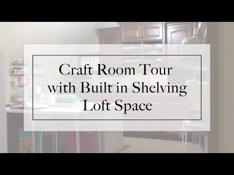 Craftroom Tour - How I Organize My Crafting Supplies and Design Layout